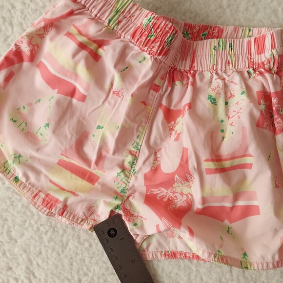Lilly Pulitzer Shorts Swimsuit Print Pink Elastic Waistband Size 3T - Picture 10 of 11